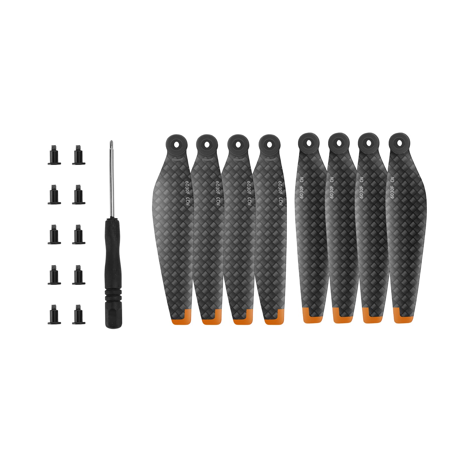 SAMTN Carbon Fiber Propellers For DJI Mini 3, Low Noise Props, Drone Quick Release Wings, Drone Accessories, Black (8 pieces)