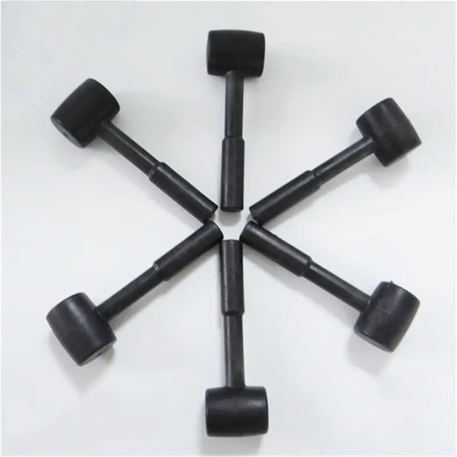 Martillo Goma Mazo de goma negro | Herramienta versátil for bricolaje, reparación del hogar y uso industrial.(Black 10pcs)