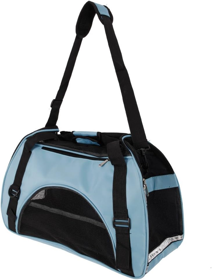 Thxbyebye Hollow-Out Portable Breathable Waterproof Pet Handbag Light Blue S