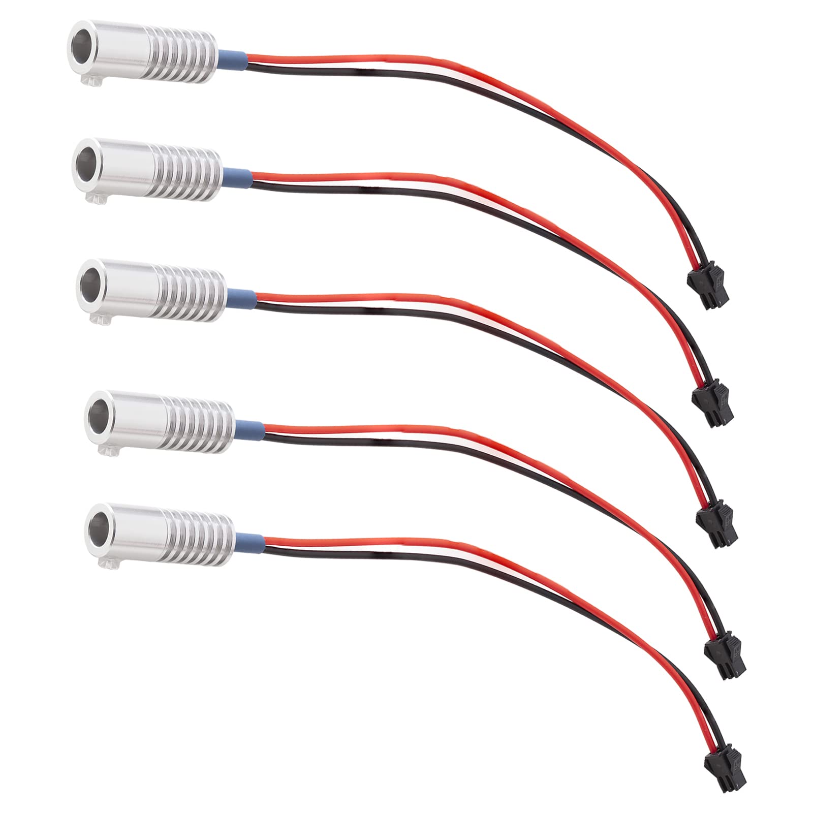 AZDelivery 5 x LED de iluminación ambiental decorativa 1,8W DC 12V iluminación interior con fibra óptica cable para la iluminación de la habitación de bricolaje y proyectos de bricolaje