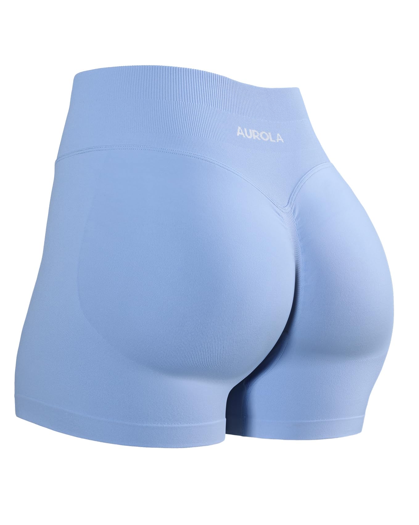 AUROLA Influence Workout Shorts for Women,2.5 3.5 4.5 5.5 6.5 No Roll Up Squat Proof Scrunch Seamless Compression Gym Short