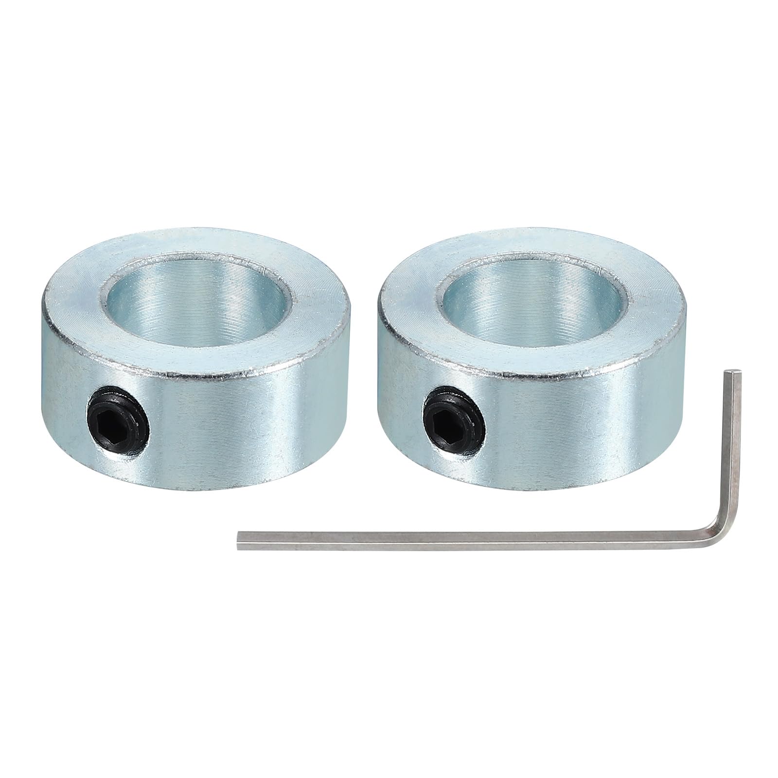 Shaft Collars - 8mm Bore, Silver -14 Shaft Collars - 8mm Bore, Silver -14