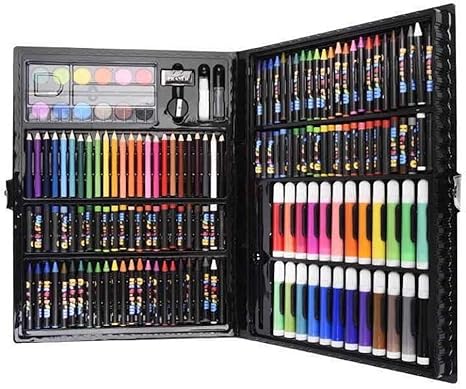 Amazon Co Jp 水彩ペンセット 子供の絵画セットスクール用品幼稚園ブラシ水彩ペンクレヨンアートステーショナリーギフト80 学生や子供の初心者に適しています Color Brown Size 23 3x37 3x4 6cm ホビー