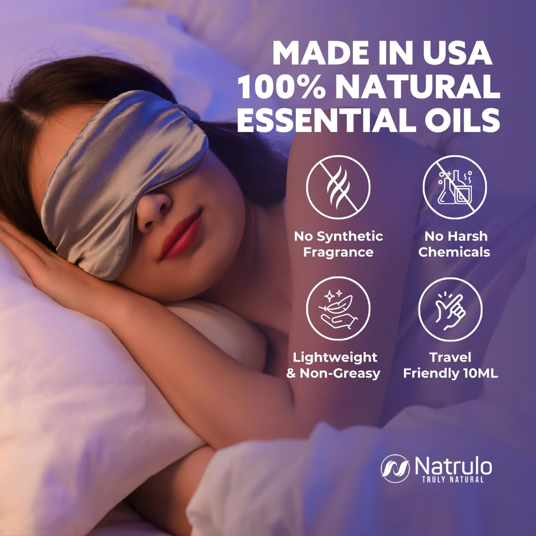 Sleep Oil Roll On – Lavender Essential Oil Roll On for Relaxation & Calm, Aromatherapy Essential Oil Roller for Night Routine – Natural Sleep Blend with Rosemary & Orange –... - Image 7