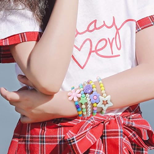 Miniatura 5 de obmwang Juego de 20 pulseras y collar de princesa, disfraz de adolescente, joyería de juego para mujeres, disfraces de disfraces, recuerdos de fiesta