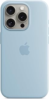 Apple iPhone 15 Pro Silicone Case with MagSafe - Light Blue