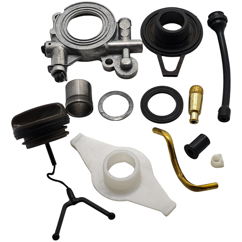 RUURUU Oil Pump Oiler Complete Repair Kit for Husqvarna 372XP, 372, 371, 365, 362 Chainsaw - OEM 503521305 Replacement