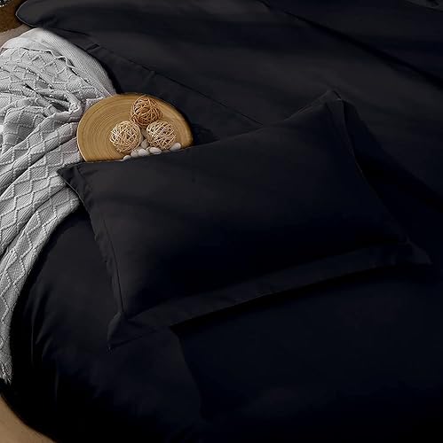 Miniatura 30 de 800 Thread Counts-3 Pcs-Duvet Cover Set with 2 Pillowshams-100% Long Staple Cotton Comforter Cover for Oversized King (98x120) Size Bed Silver