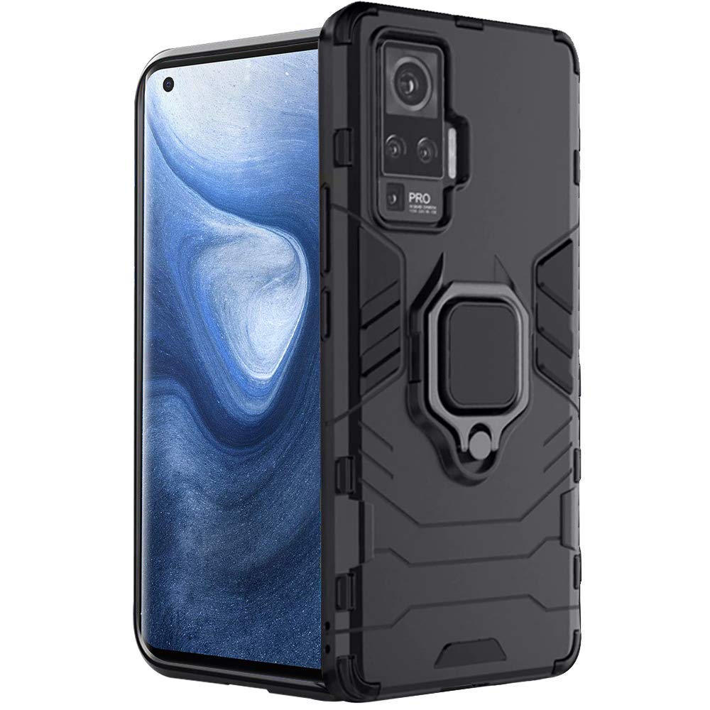 TheGiftKart Back Cover with Ring Holder and In- Built Kickstand for Vivo X50 Pro (Rubber|Black) (B08DJ5WTZ2) Amazon Price History, Amazon Price Tracker
