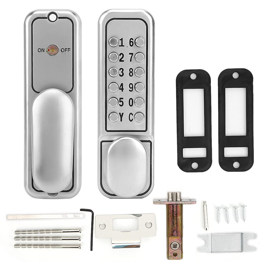 Blocco Password Meccanico, Materiale in Lega di Zinco, Lucchetto a Combinazione 1-11 Cifre, Impermeabile, Non Necessita di Alimentazione a Batteria, Funzionamento Semplice,