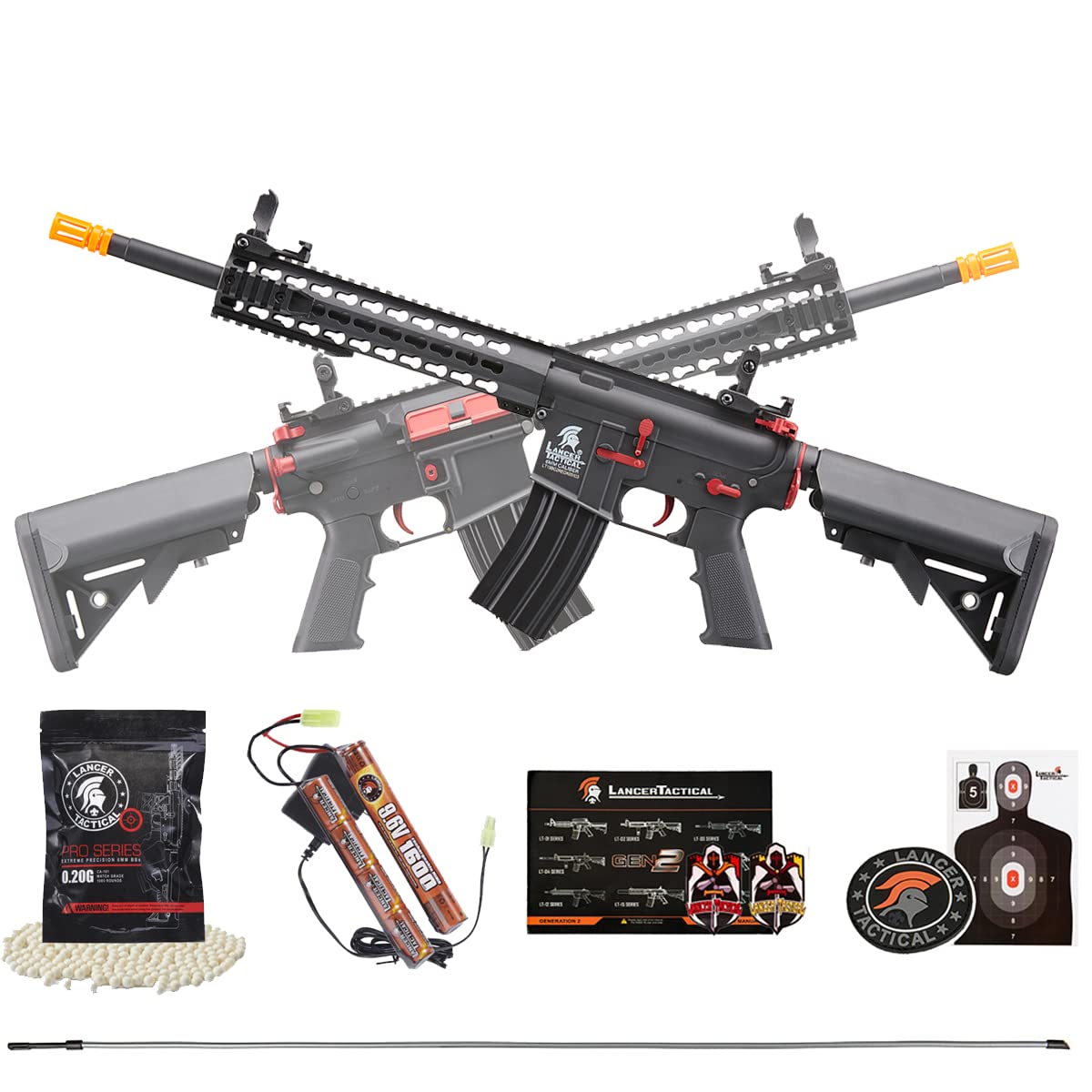 Buy Lancer Gen 2 M4 Airsoft Carbine Polymer/Metal Electric Full/Semi