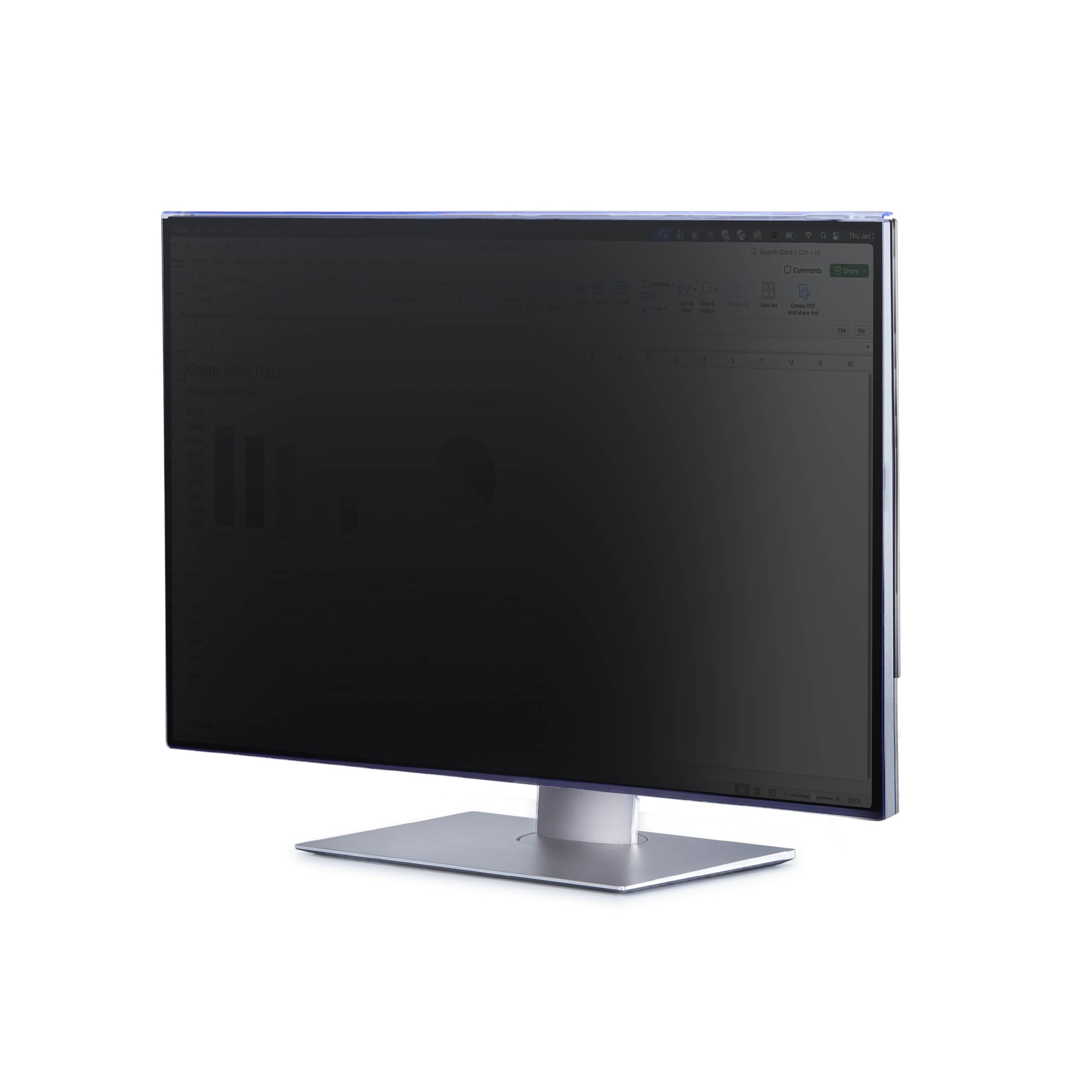 StarTech Computer Monitor Privacy Screen for 32" 16:9 Widescreen Display, Hanging Acrylic Filter, Blue Light Screen Protector, TAA Compliant