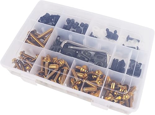 Miniatura 9 de BAIONE Worldmotop - Kit de pernos de acero inoxidable, tornillos y clips de sujeción compatibles con Yamaha, Honda, Kawasaki, Suzuki, BMW, kits de