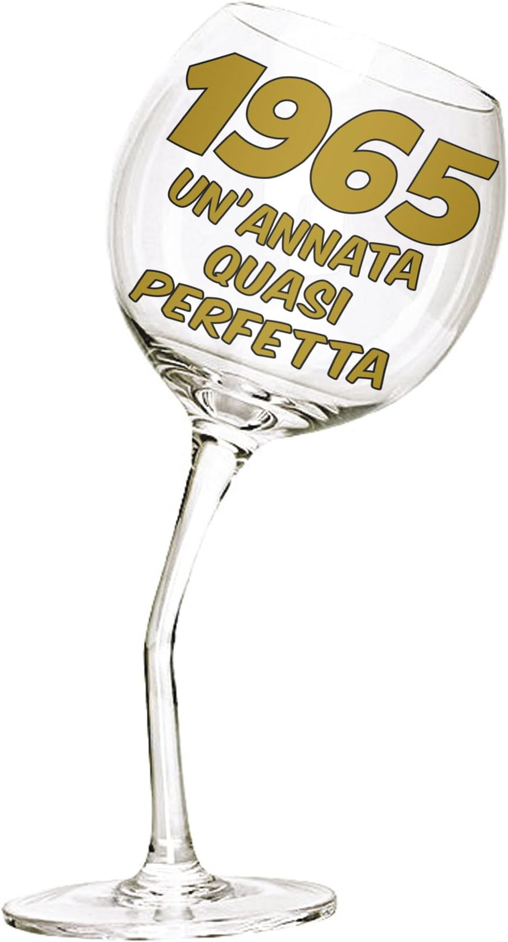 Bicchiere Flute 18 Anni In Vetro Con Glitter Oro - Idea Regalo Per Festa Di Compleanno - Foto 7