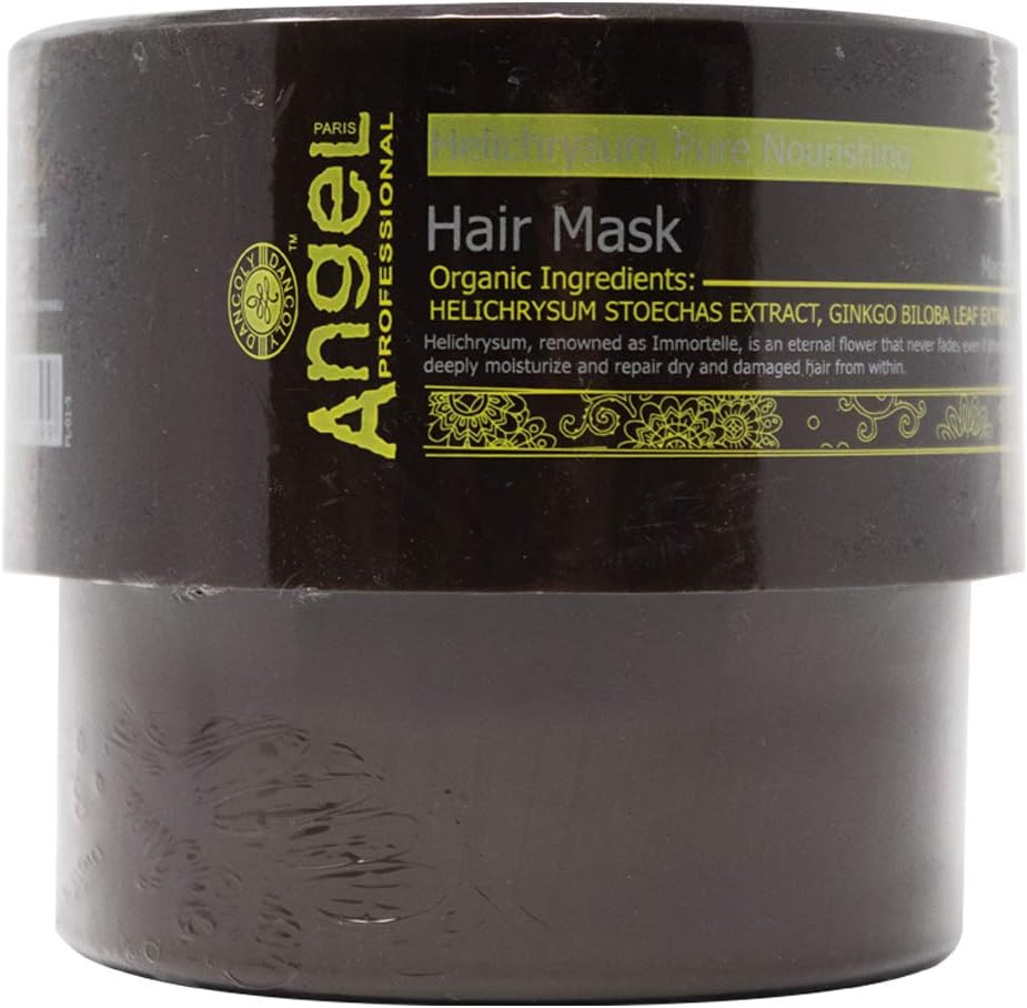 Organic Helichrysum Pure Nourishing Hair Mask (Natural, Shea, Ginkgo, Grape Seed Oil, Nourish, Moisturise, Protect, Prevent Hair Loss) 500g