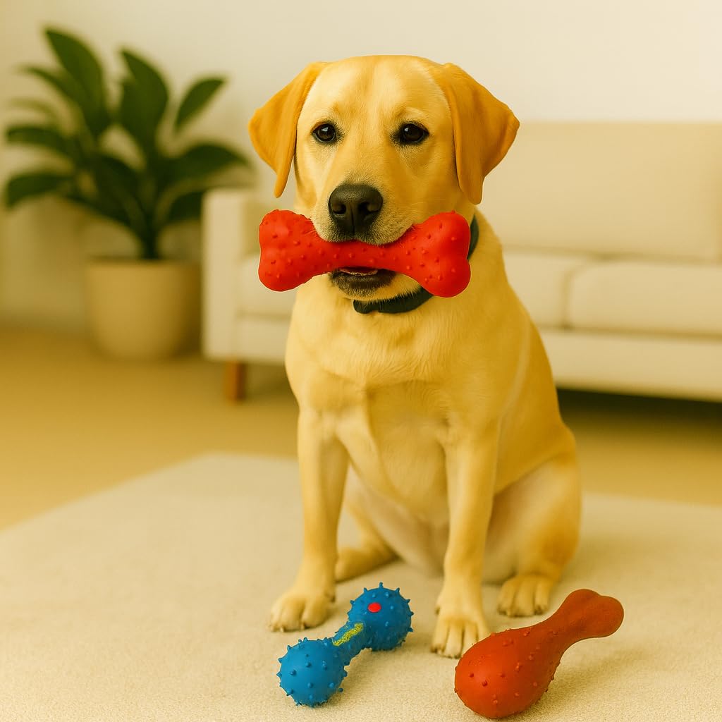 Jalousie Juguete masticable de Goma Natural para Juego Interactivo, Cuerda de Goma, Juego de Valor para Perros de Raza pequeña a Mediana