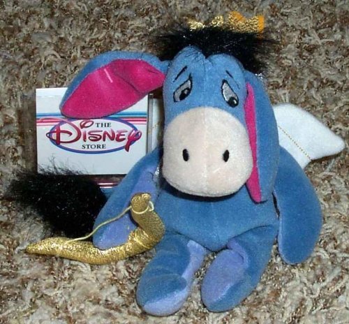 Disney Valentine Eeyore - Puf con diseño Eeyore Donkey Cupid With Wings and a Bow, Plush Toy, Disney