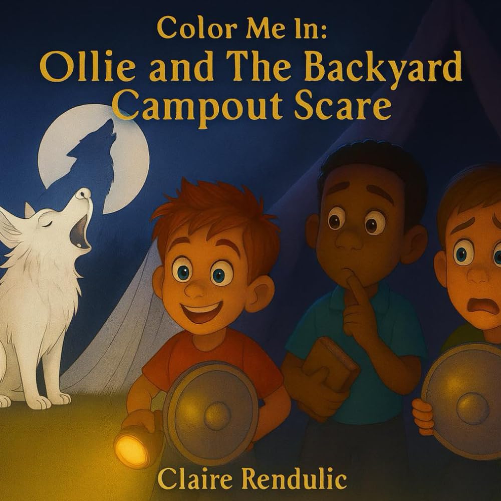 Coloring Me In Ollie and The Backyard Campout Scare