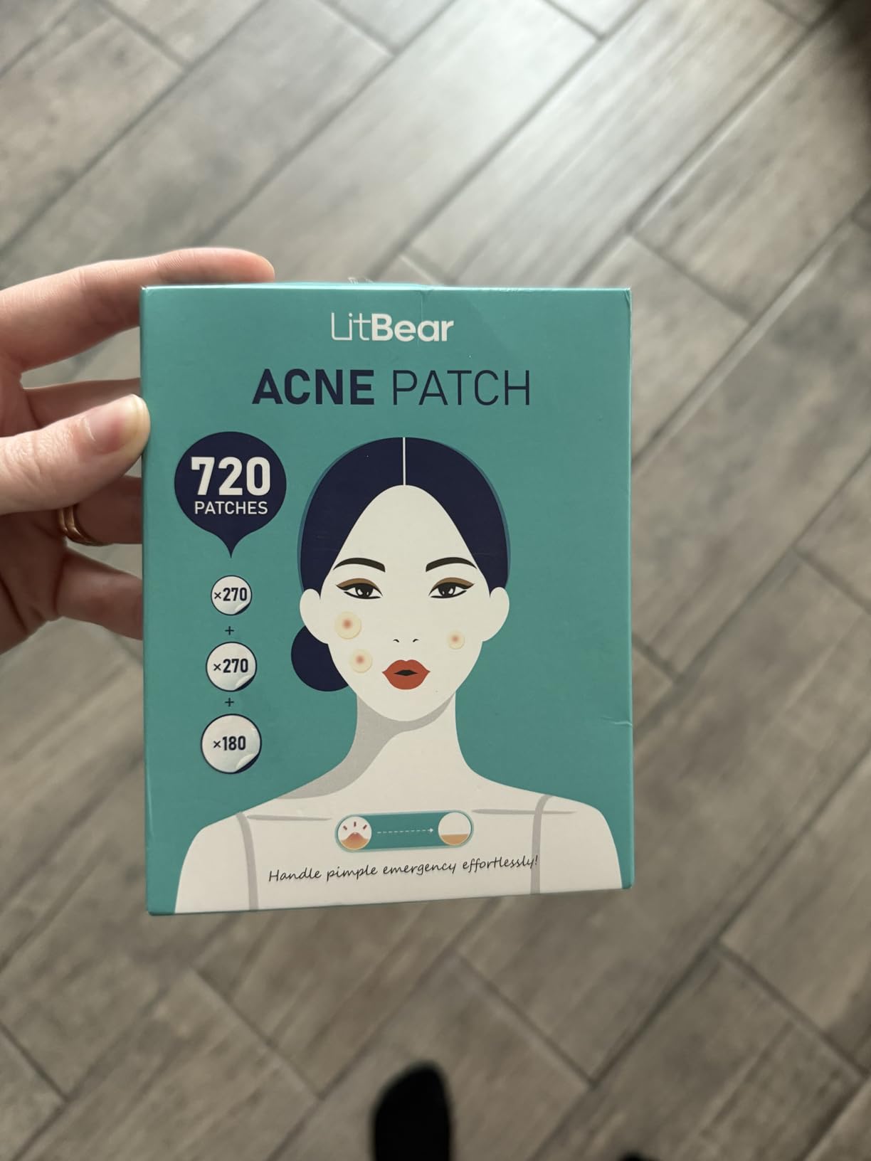 LitBear Pimple Patch Bulk, 480 Patches 3 Size Acne Patches for Face, Hydrocolloid Spot Stickers for Covering Zits, Blemishes, and Breakouts, Suitable for All Skin Types