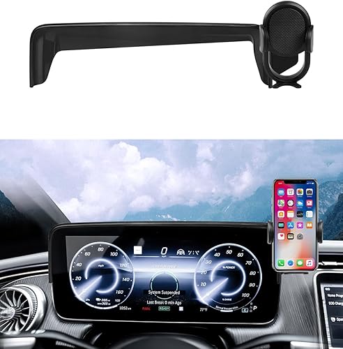Autorder Soporte para teléfono de coche para Mercedes Benz EQE 2023 2024 2025, accesorios de montaje de teléfono, pantalla de montaje para teléfono
