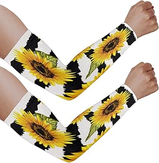 Mangas de braço com proteção solar UV para homens e mulheres, crisântemo rosa flores mangas protegem os braços esportes mangas de braço proteção solar mangas de braço capa protetora UV, Crisântemo