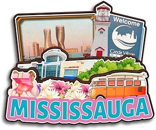 Mississauga Ontario Canada Fridge Magnet Wooden Collection 3D Wood Handmade Travel City Souvenirs Refrigerator Magnet Home Decoration Gift -1428