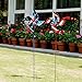 Morning View American Flag Pinwheel Set of 2, American Patriotic Metal Wind Spinner for 4th of July Decoration, Outdoor Indoor, Stars and Stripes, Red White and Blue 36