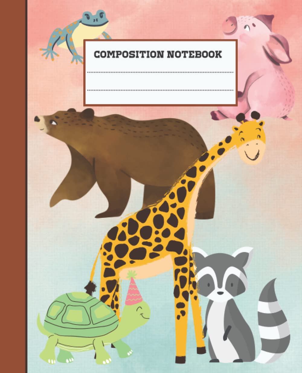 Independently published composition notebook: cute animals joumal notebook for kids | 110 pages. 7.5 * 9.25"