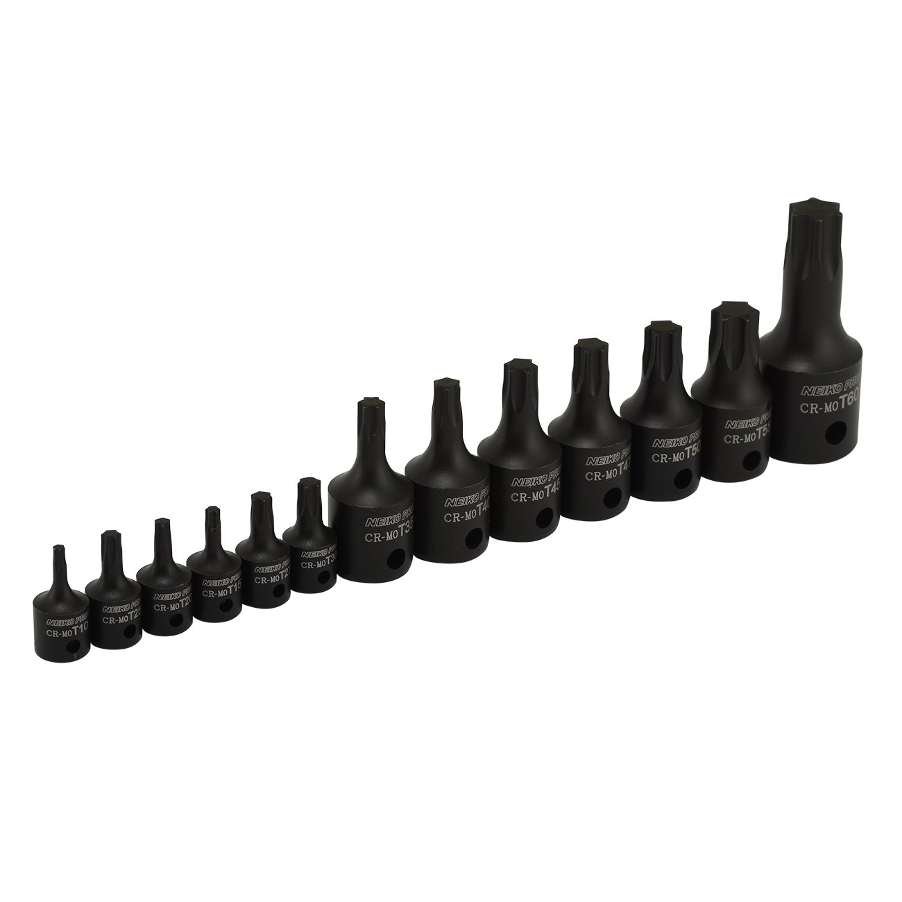NEIKO 10281B Impact Torx Bit Socket Set 13 Piece 6 Point Star