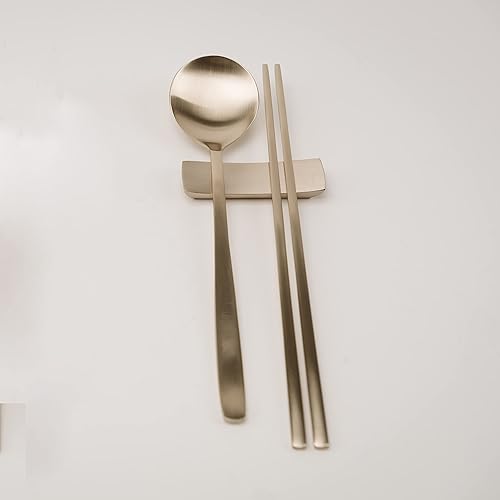 Vista 3 de Cubertería de Brassware Premium - Cuchara tradicional coreana hecha a mano vajilla BANGJJA YUGI, HECHO EN COREA