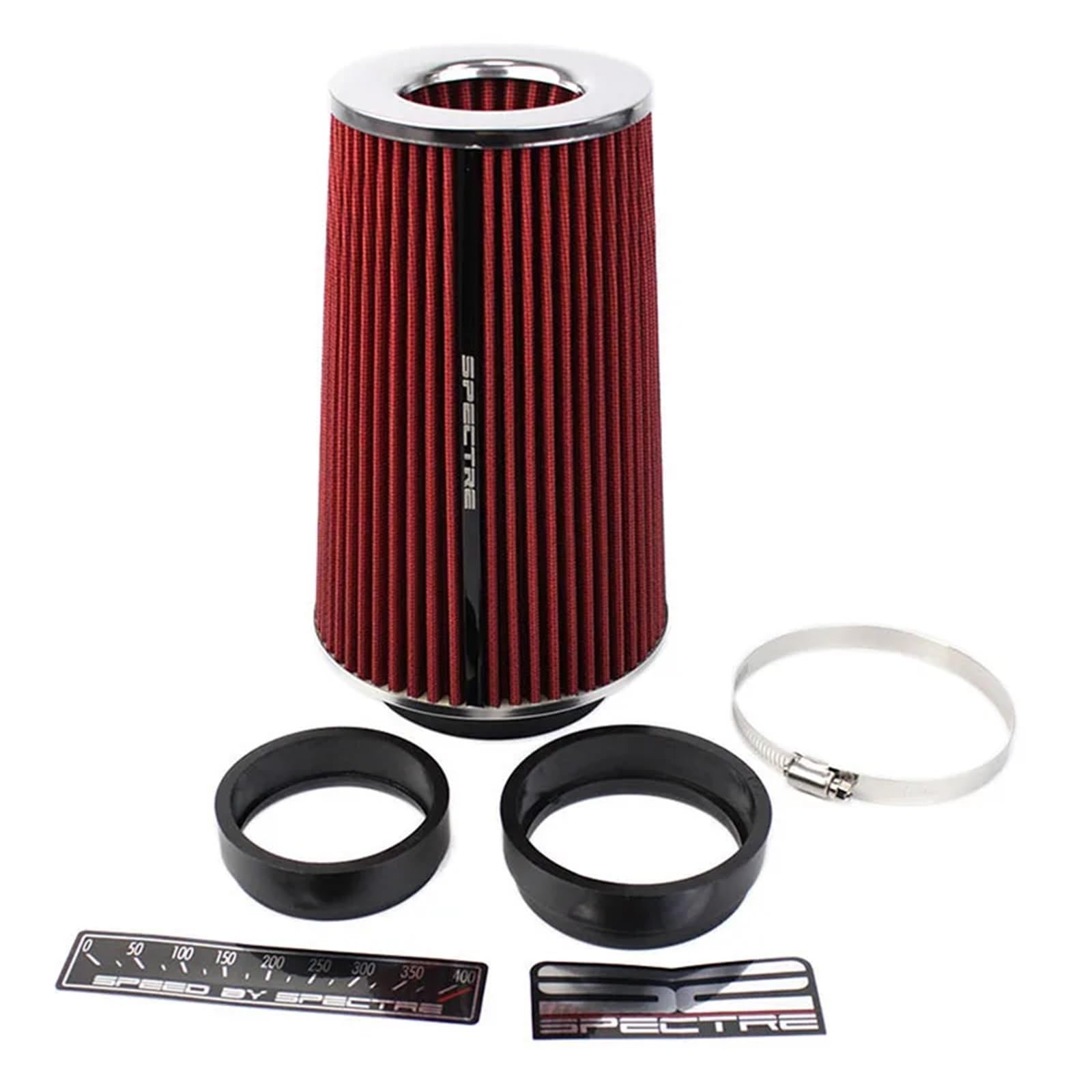 Wlot zimnego powietrza 76mm 89mm 102mm Filtr powietrza wlotowego Uniwersalny wyścigowy 3 cale 3,5 cala 4 cale Flow Sport Power Wlot powietrza filtr powietrza z adapterem(Long)