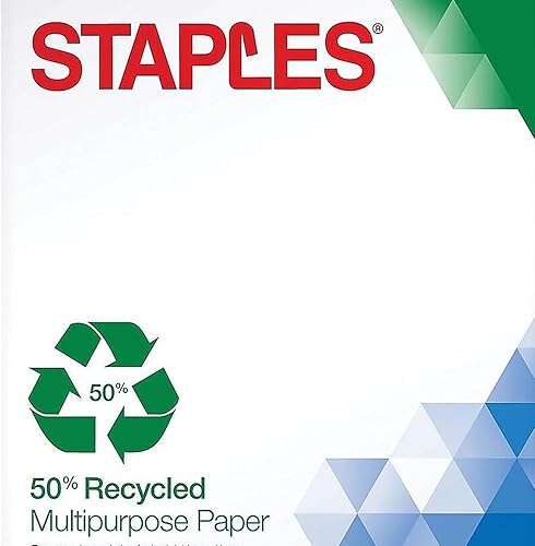 Miniatura 4 de Staples Papel multiusos reciclado 50 por ciento, 8 12 "x 11", resma