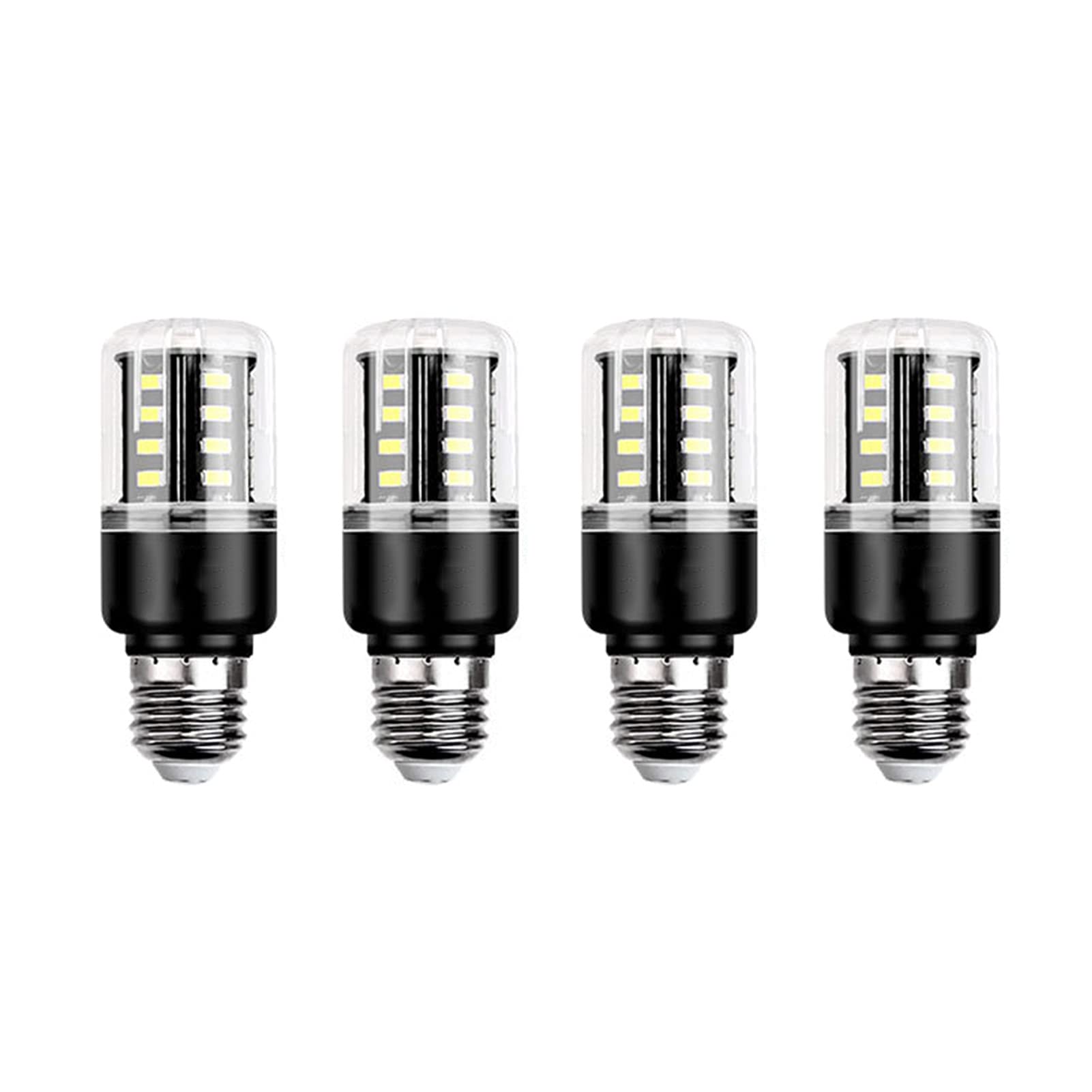 Lot 4 ampoules LED en forme maïs, non dimmables, 350 lumens, 3,5 W, éclairage domestique, bouche à vis, blanc chaud 3 000 K/blanc froid 6 500 K