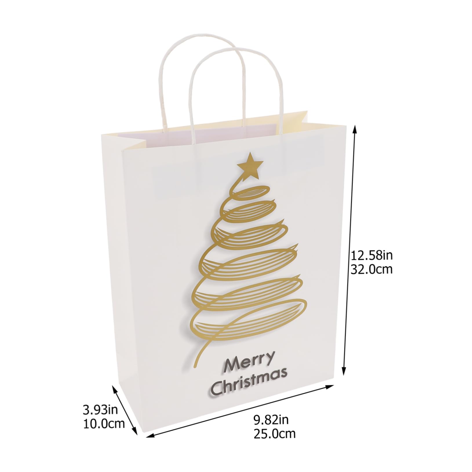 FRCOLOR 16 Piezas Bolsa De De Navidad Bolsas De Compras Bolsa Para Envolver Bolsas De De Dulces De Vacaciones Bolsa De Papel Con Asa Cosmética Carta