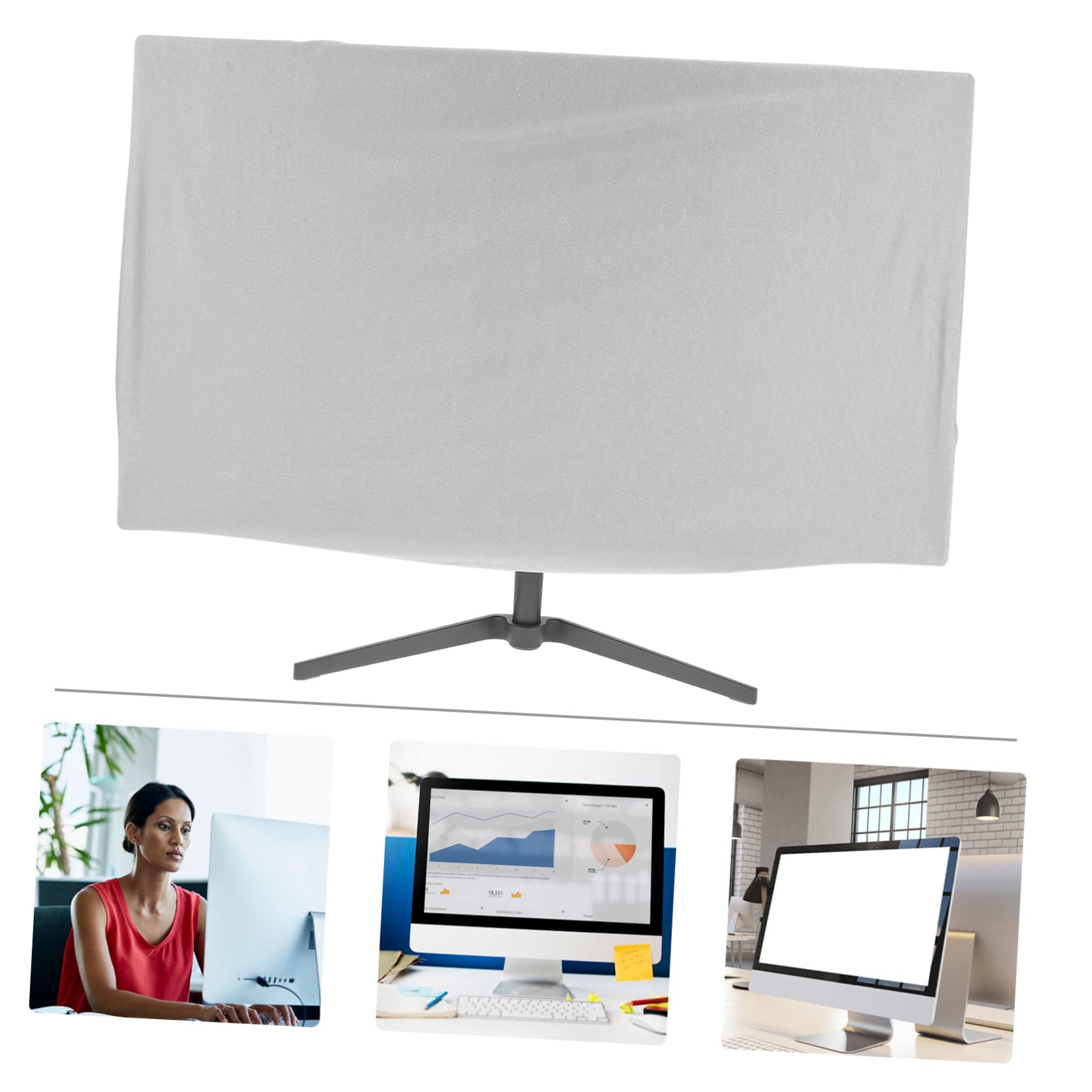 Uonlytech 3pezzi Copertura Antipolvere Per Monitor Protezione e Resistente Per Computer Desktop Facile Per Spazi Puliti