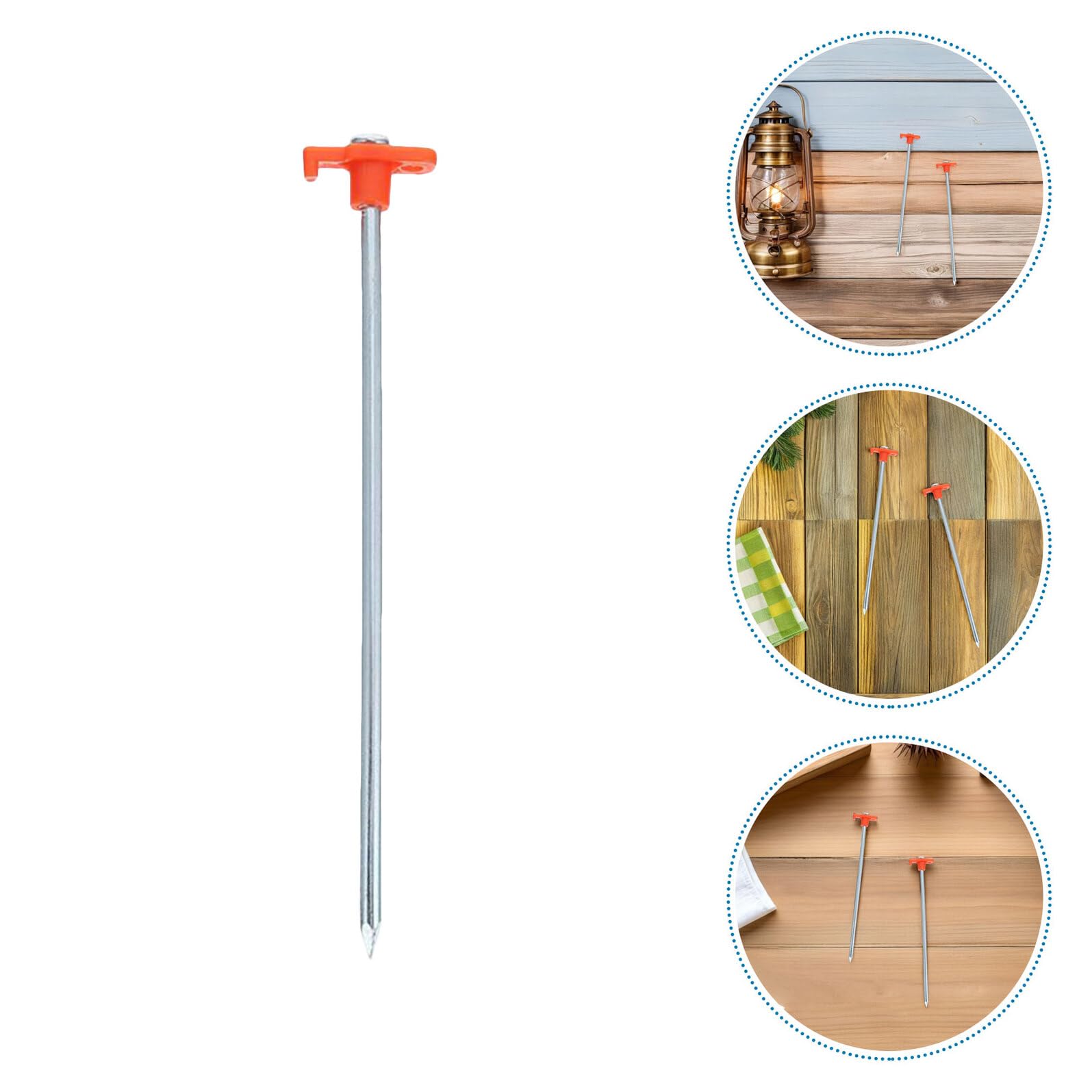 Alipis 16 Picchetti per Campeggio in Acciaio Spesso Resistenti al Vento per Terreni Duri e Sabbiosi Accessori per Ripari da Esterno Escursioni Spiaggia e Viaggi