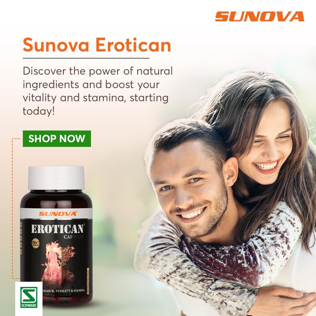 SUNOVA Erotican 60 capsules, 600 mg x Pack of 2 - Image 7 thumbnail