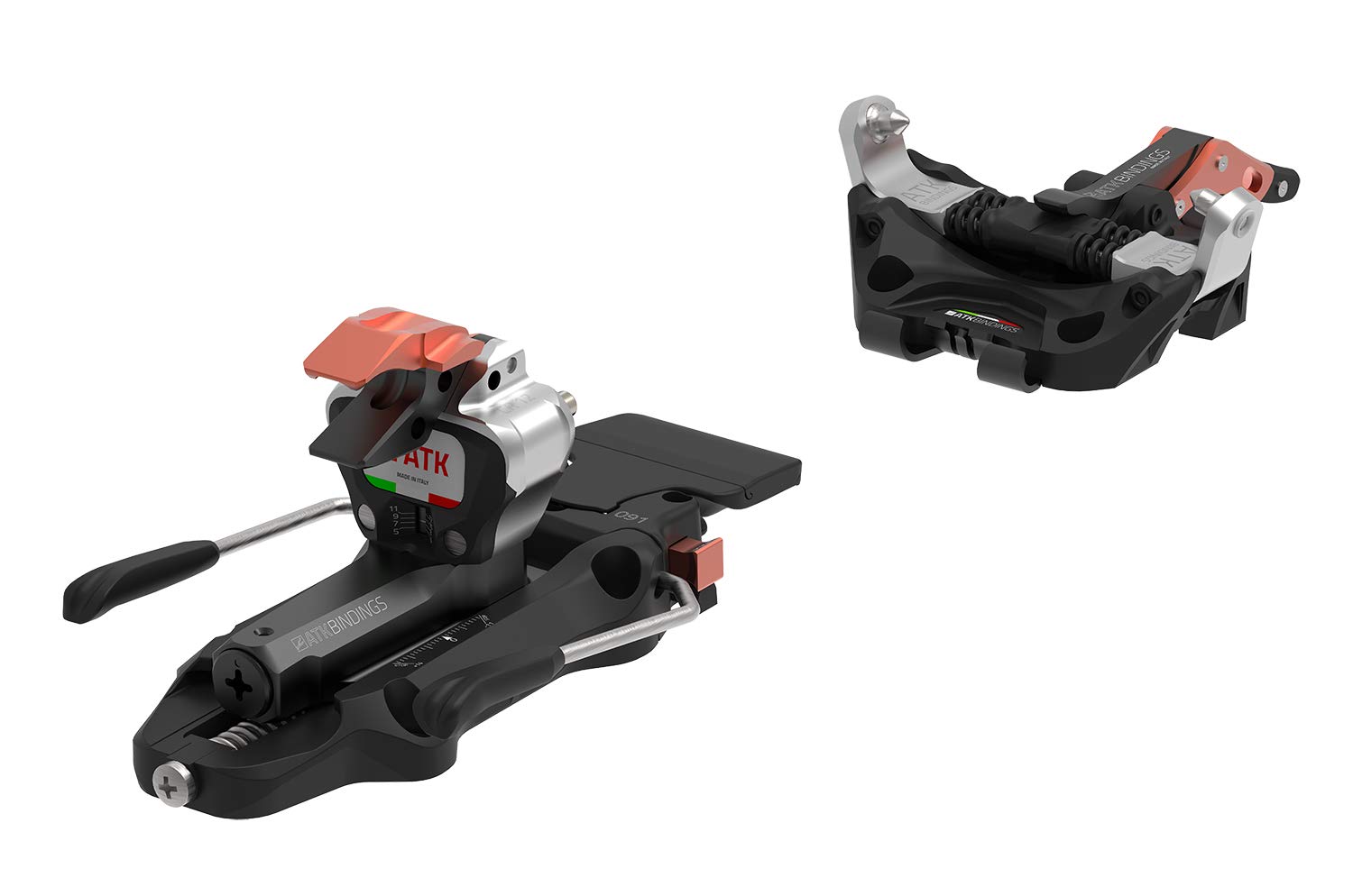 ATK Bindings Attacco da Sci Alpinismo C-Raider 12, Black-White-Orange, 102mm