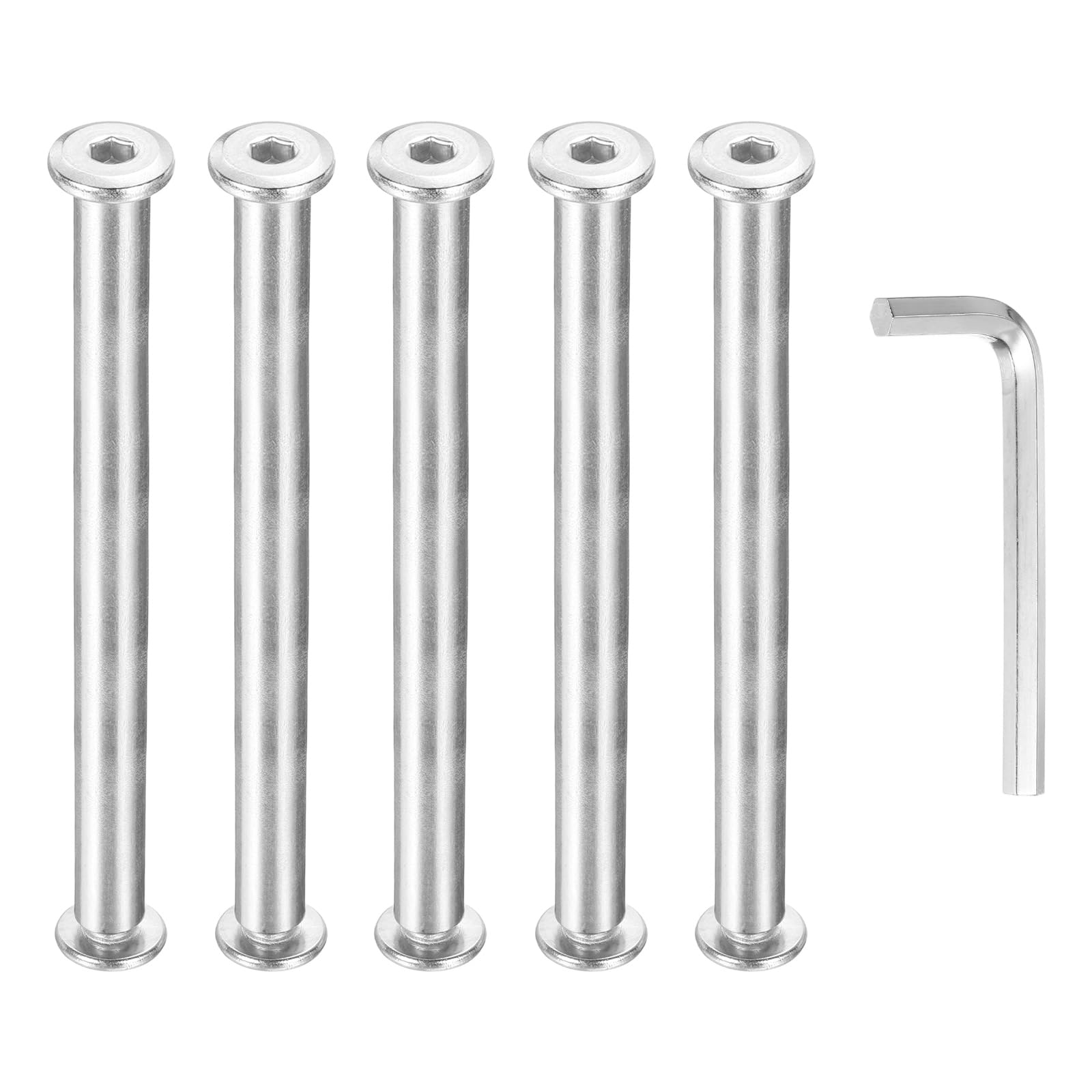 PATIKIL M6x6mm Hex Chicago Screws 8x100mm