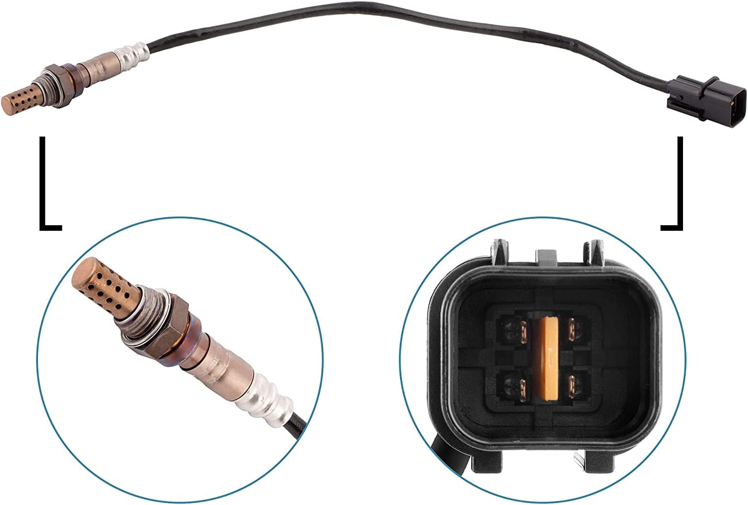 O2 Oxygen Sensors Upstream & Downstream Compatible with 2002 2003 2004 2005 Mitsubi-shi Lancer 2.0L 234-4642 234-4739 (Set of 2)