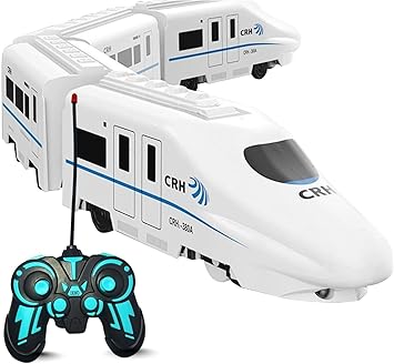 Rechargeable Metro Train Style Remote Control Rail for Kids (Multicolor)