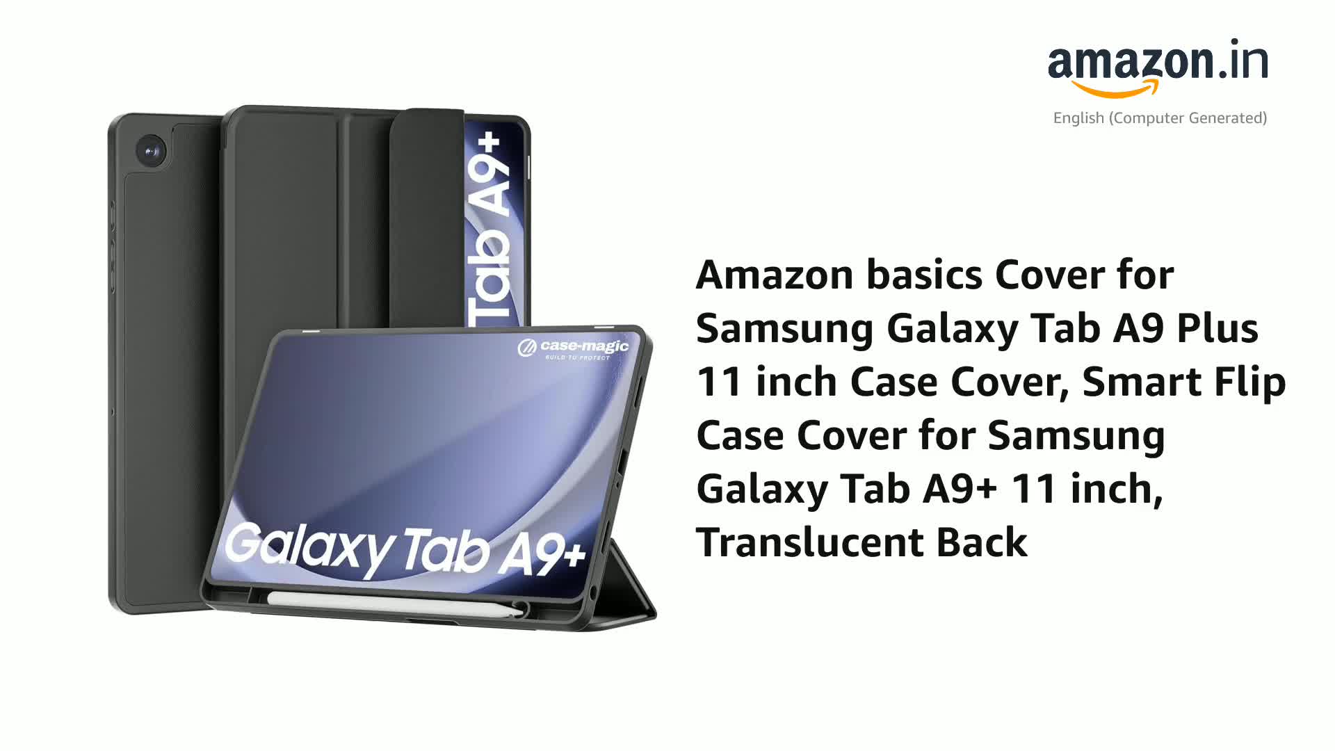 amazon basics Cover for Samsung Galaxy Tab A9 Plus 11 inch Case