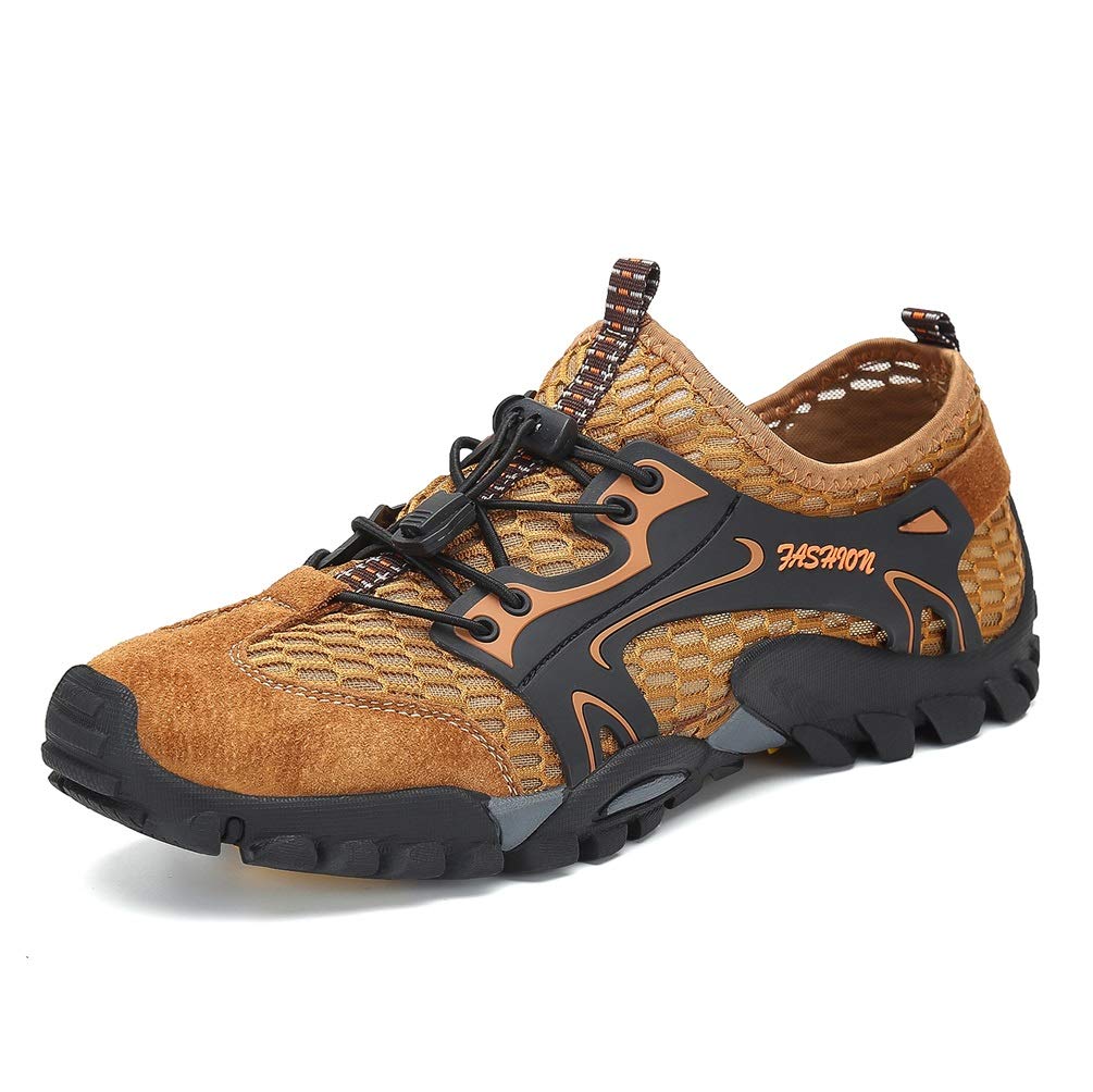 FLARUT Herren Sportsandalen Sommer Trekking Sandalen Wanderschuhe Outdoorsandalen Super Atmung Draussen Hiking Schuhe Mesh Vamp Wasserschuhe Sport Laufen Klettern