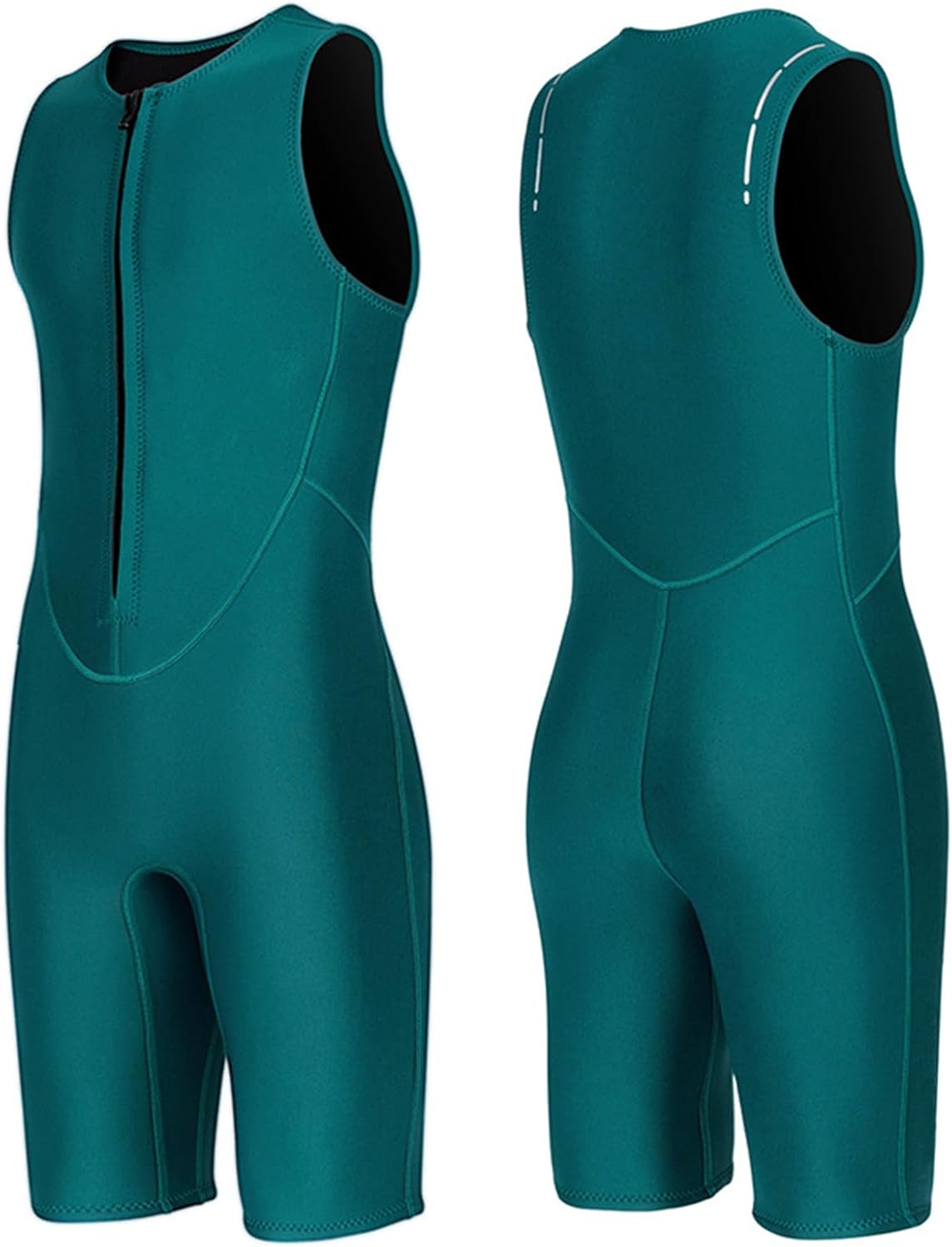 Generic 2MM Sleeveless Wetsuit Thermal Protection Diving Suit for Men Swimming Snorkeling Surfing for Water Sports