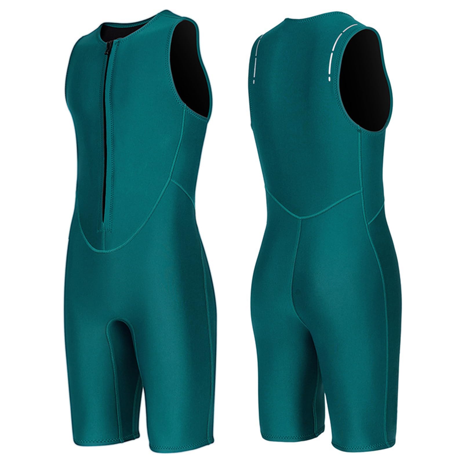 Dilwe Traje de Neopreno sin Mangas de 2 Mm para Mujer, Traje de Buceo con Cremallera Frontal de Neopreno Elástico, con Aislamiento Térmico para Snorkel, Surf, Natación, Deportes