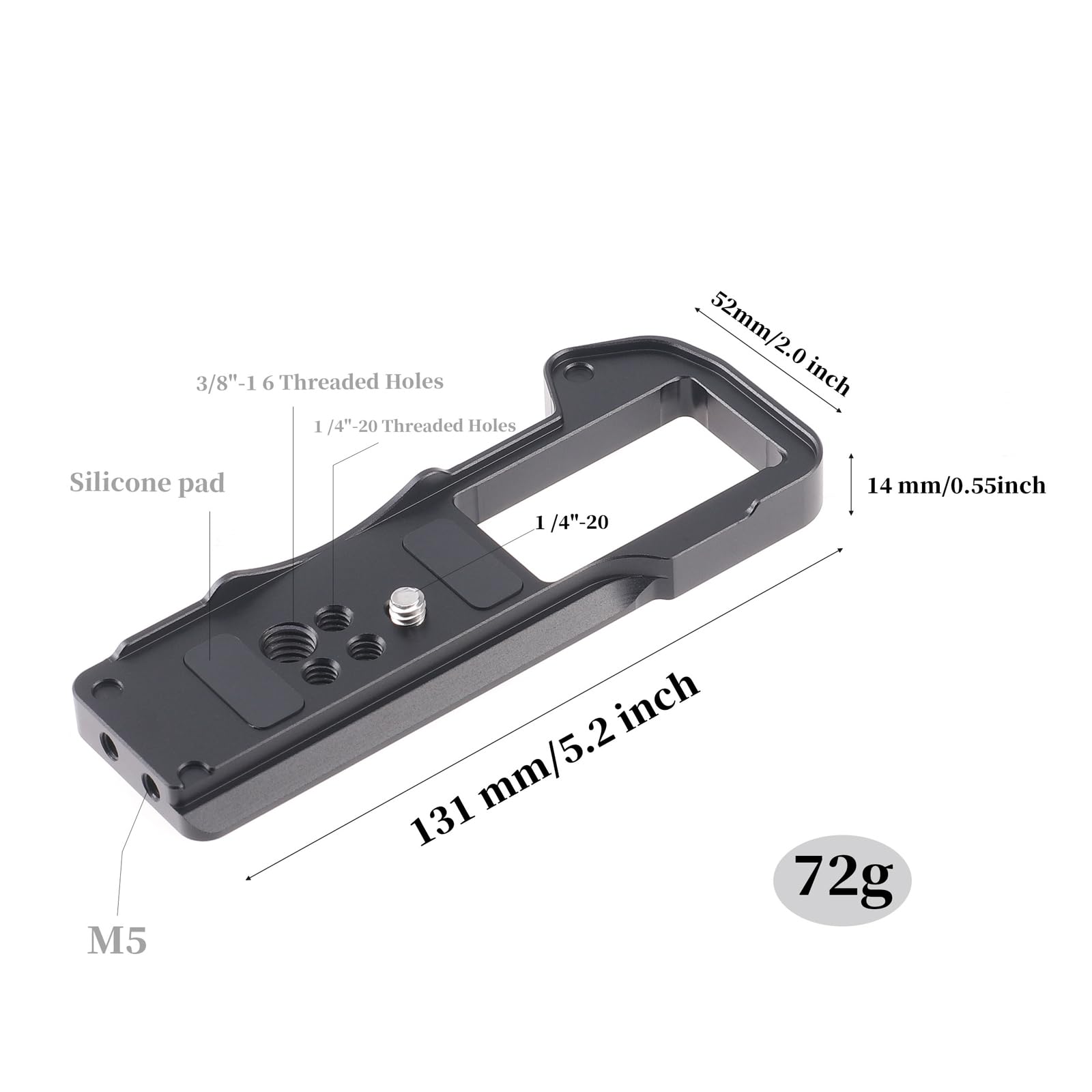 Amazon.com : FocusFoto Quick Release Baseplate QR Plate Mount for