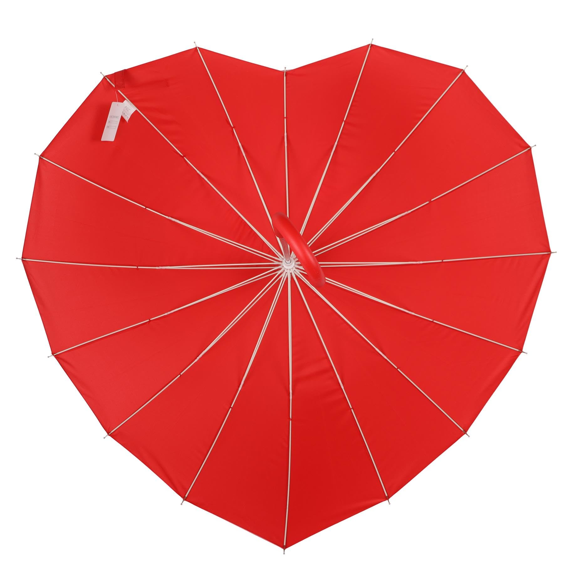 A2Z Ladies Wedding Bridal Umbrella Waterproof Windproof Love Canopy Brolly - Umbrella Heart Beat Red