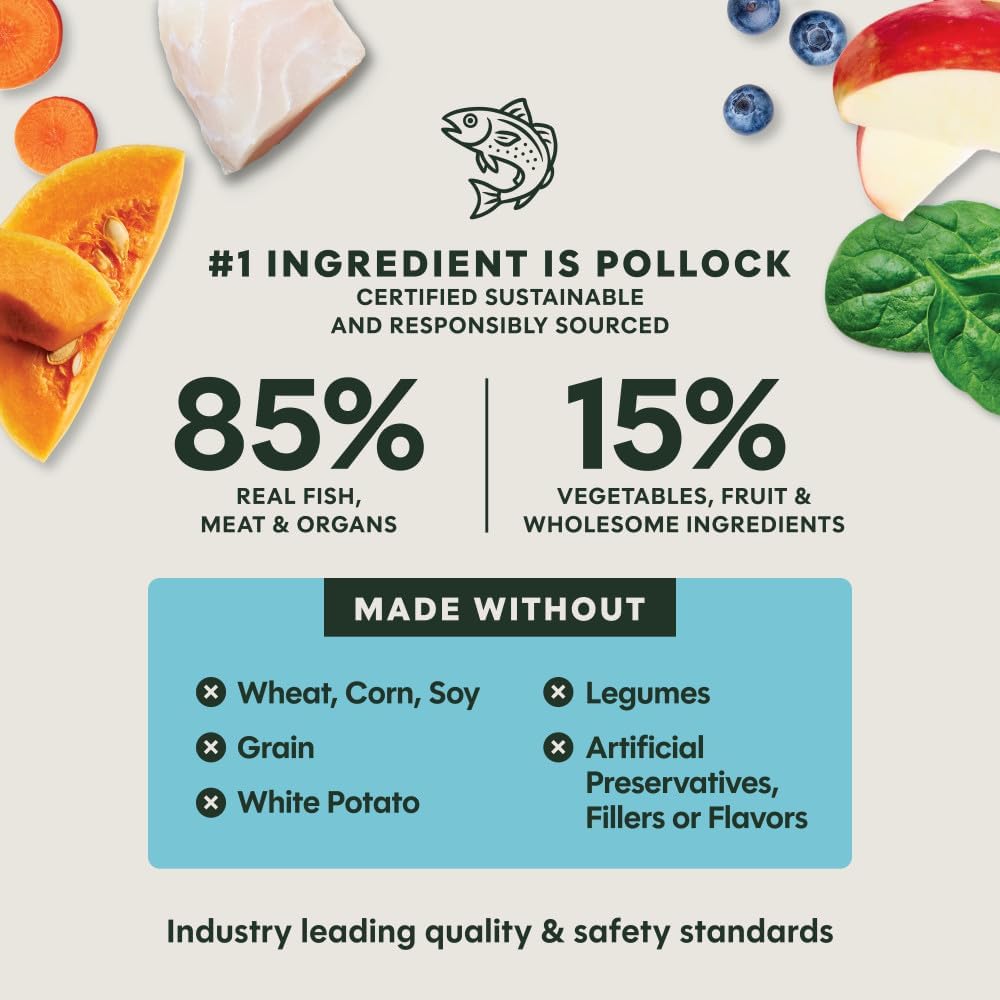 Instinct FreshDried Bites, Natural Freeze-Dried Dog Food, Grain-Free - Wild-Caught Pollock, 14 oz. Bag