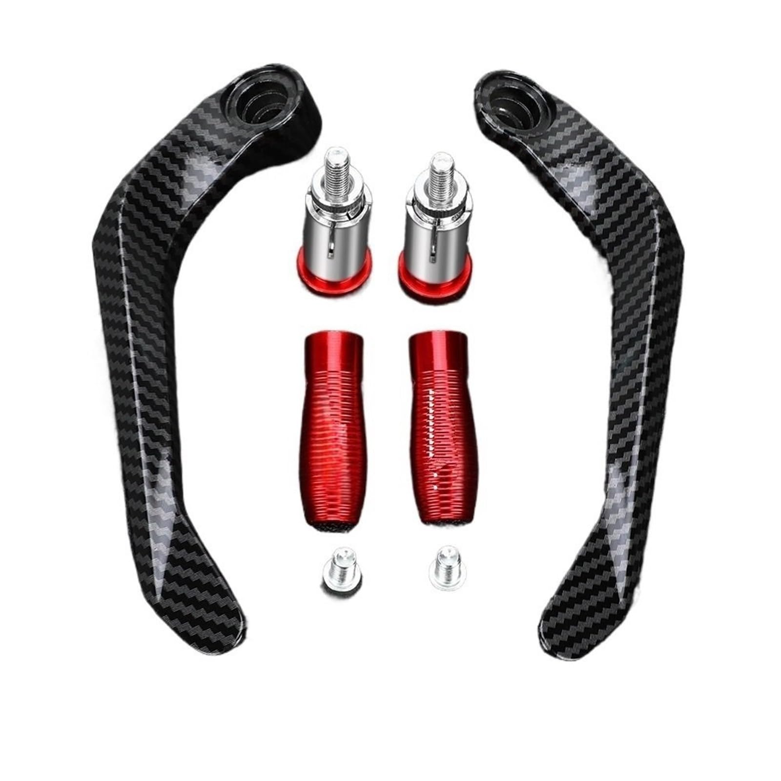 Plyhndrc Red Motorcycle Handguards Clutch Lever Hand Guard Prot For Yzf R1 R6 R3 2006-2024 Clutch Levers Guard Protector Handguard(Red)