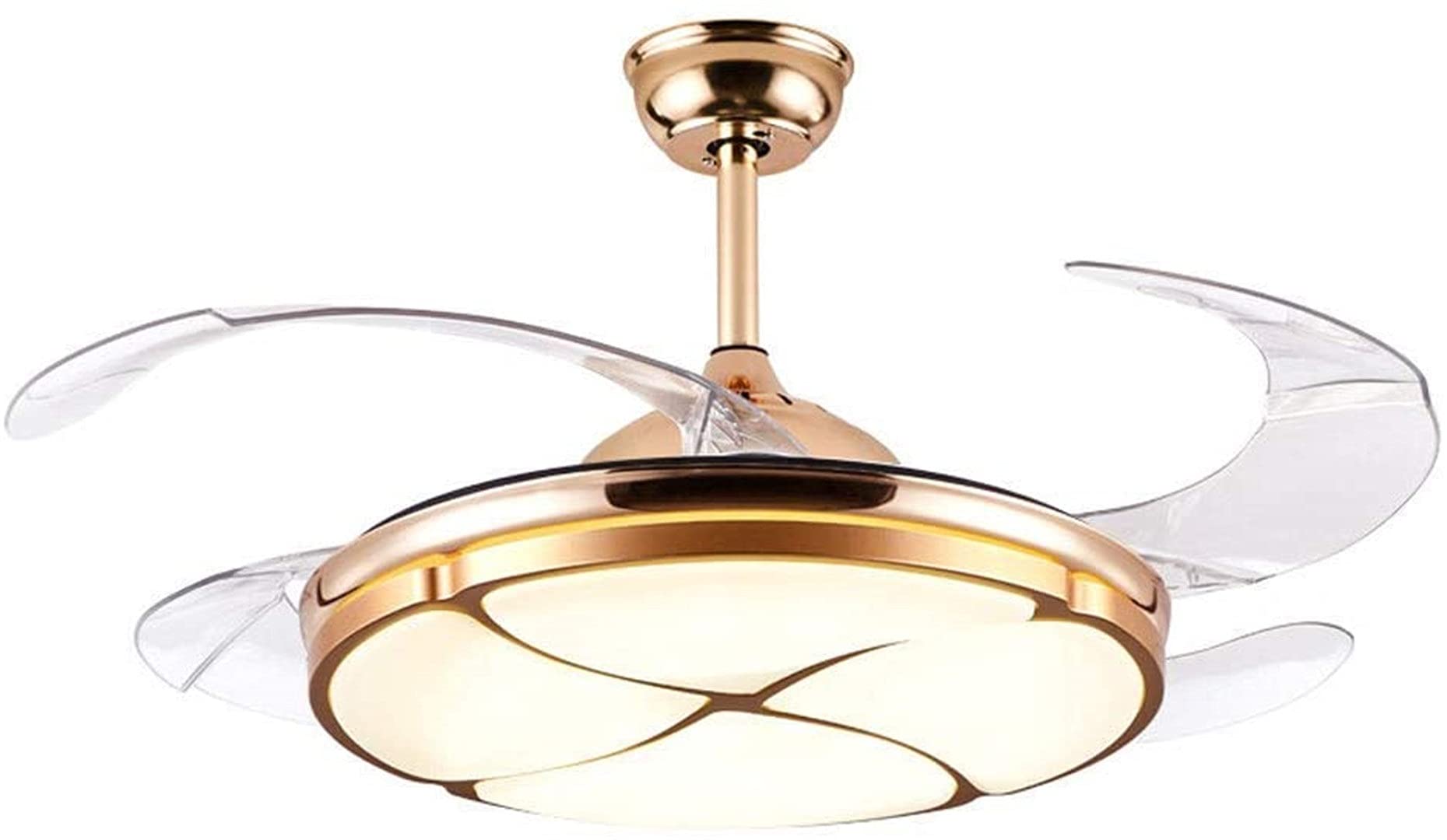 Ventilateur de plafond LED avec éclairage dimmable et télécommande pour salon - 8